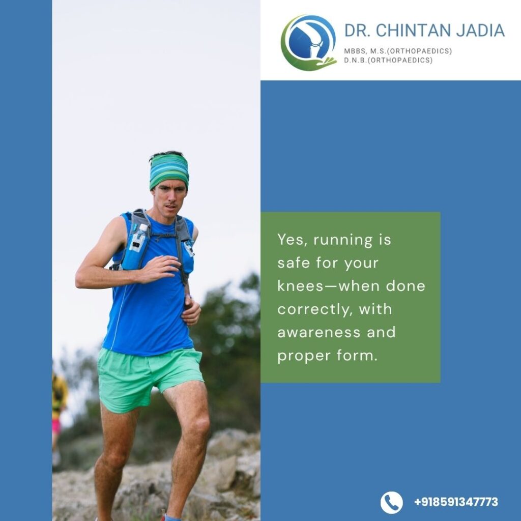 Can running damage knee?